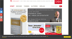 Desktop Screenshot of gabal-verlag.de